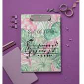 Out of Tune Flamingo bij zangvogels Klembord