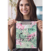 Out of Tune Flamingo bij zangvogels Klembord