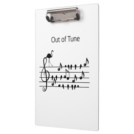 Out of Tune Flamingo bij zangvogels Klembord (Links)