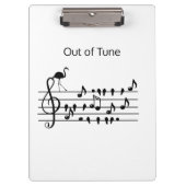 Out of Tune Flamingo bij zangvogels Klembord (Voorkant)