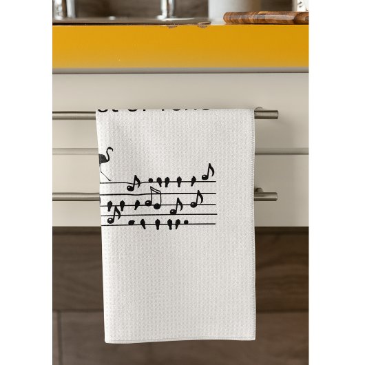 Out of Tune Flamingo bij zangvogels Theedoek