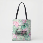 Out of Tune Flamingo bij zangvogels Tote Bag (Voorkant)