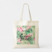 Out of Tune Flamingo bij zangvogels Tote Bag (Achterkant)