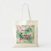 Out of Tune Flamingo bij zangvogels Tote Bag (Voorkant)