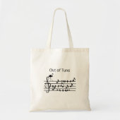 Out of Tune Flamingo bij zangvogels Tote Bag (Voorkant)