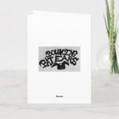 Out of Tune Petunia Wenskaart Feestdagen Kaart (Achterkant)