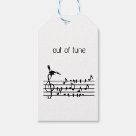 Out of Tune, toekan bij zangvogels Cadeaulabel