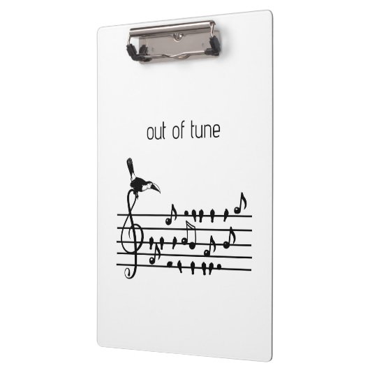 Out of Tune, toekan bij zangvogels Klembord (Links)
