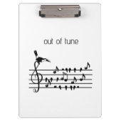 Out of Tune, toekan bij zangvogels Klembord (Voorkant)