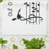 Out of Tune, toekan bij zangvogels Theedoek (Gevouwen)