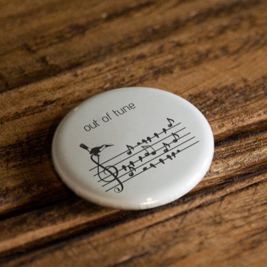 Out of Tune, toucan aanpasbaar Ronde Button 5,7 Cm