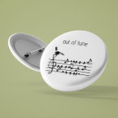 Out of Tune, toucan aanpasbaar Ronde Button 5,7 Cm