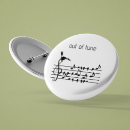 Out of Tune, toucan aanpasbaar Ronde Button 5,7 Cm