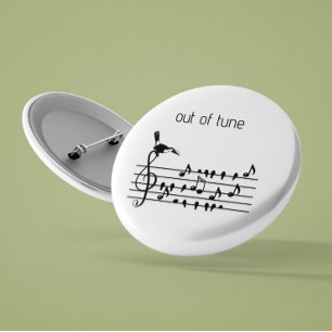 Out of Tune, toucan aanpasbaar Ronde Button 5,7 Cm