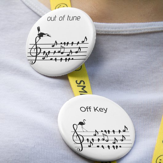 Out of Tune, toucan aanpasbaar Ronde Button 5,7 Cm