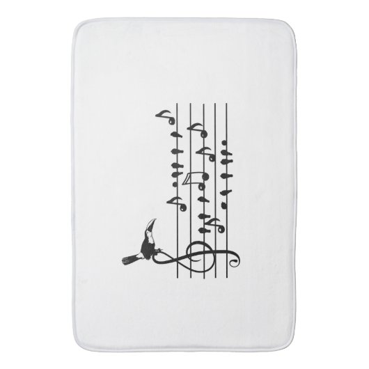 Out of Tune, toucan Badmat (Voorkant Verticaal)