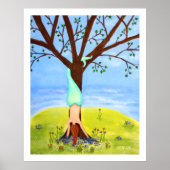 "Out-of-water" Zeemeermin grote afdruk Poster (Voorkant)