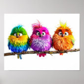 Out on a limb -- Birds Poster (Voorkant)