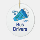 Out-out voor busdrivers keramisch ornament (Links)