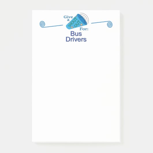 Out-out voor busdrivers post-it® notes (Voorkant)