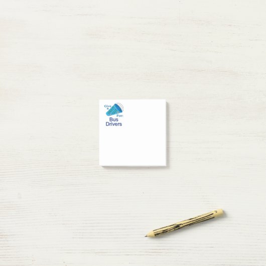 Out-out voor busdrivers post-it® notes (Op bureau)