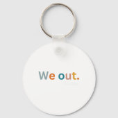 Out Teacher Happy Last Day Of School Vrouwen Manne Sleutelhanger (Voorkant)