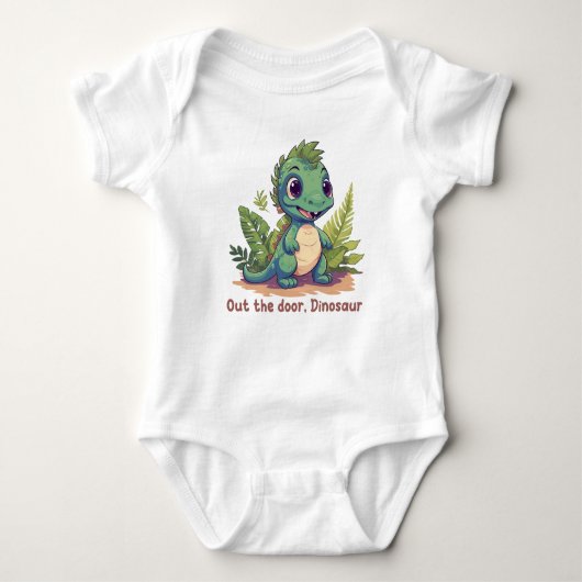 Out the door, Dinosaur Romper (Voorkant)