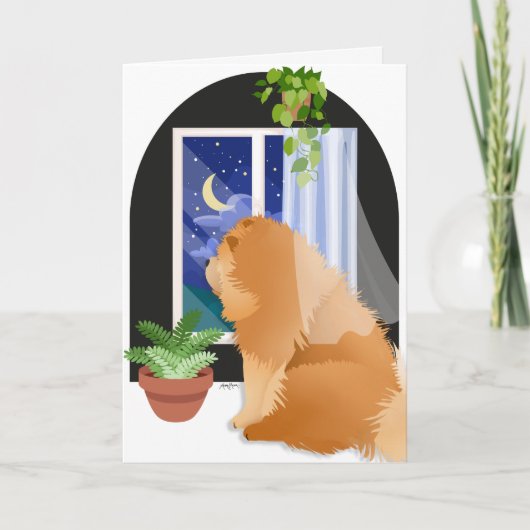 OUT THERE SOMEWHERE Chow memorial Card Kaart (Voorkant)