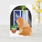 OUT THERE SOMEWHERE Chow memorial Card Kaart (Gele Bloem)