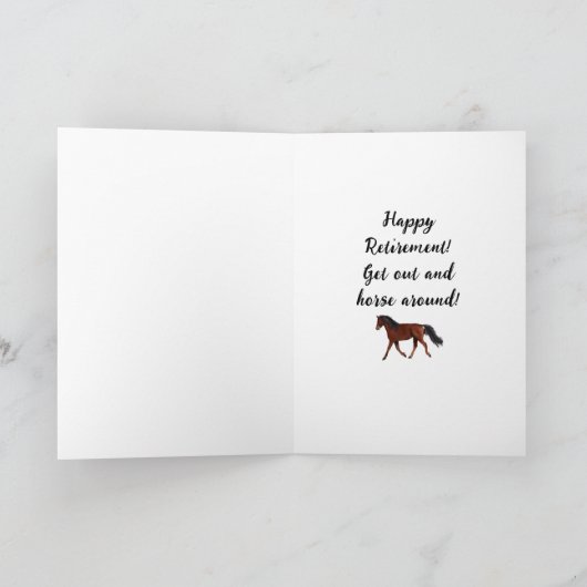 Out to Pasture Retirement Kaart (Binnen)