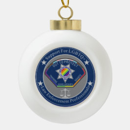 Out to Protect Christmas Ball Keramische Bal Ornament