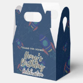 Out to space Birthday celebration Favor Box Bedankdoosjes (Geopend)