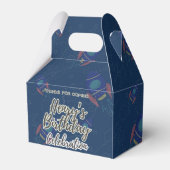 Out to space Birthday celebration Favor Box Bedankdoosjes (Voorkant Zijde)