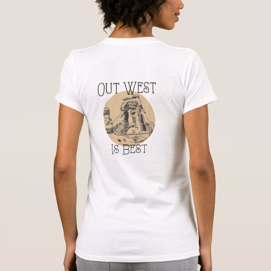 Out West is het beste, T-shirt (Achterkant)