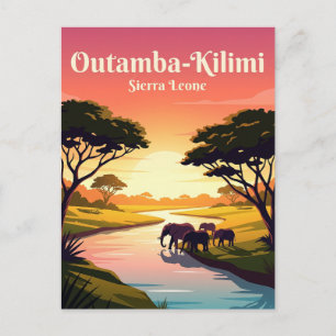 Outamba-Kilimi Nationaal Park Sierra Leone Briefkaart