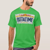 Outatime License Bord Funny T-shirt (Voorkant)