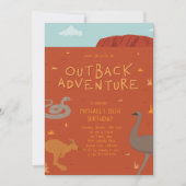 Outback Adventure Birthday Kaart (Voorkant)