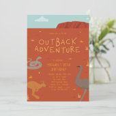 Outback Adventure Birthday Kaart (Staand voorkant)