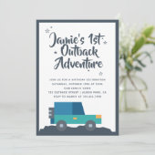 Outback Adventure verjaardagsfeestje Kaart (Staand voorkant)