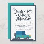 Outback Adventure verjaardagsfeestje Kaart (Voorkant / Achterkant)