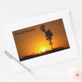 Outback Australia sunset rechtangular sticker (Envelop)