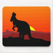 Outback Australian Kangaroo op Sunset Muismat (Voorkant)