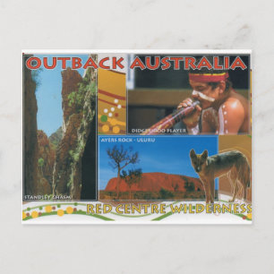 Outback Australië Briefkaart   Schilderachtig Aust