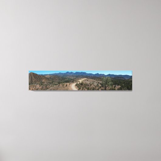 Outback Australië Gorge Landschap Panorama Canvas Afdruk (Voorkant)
