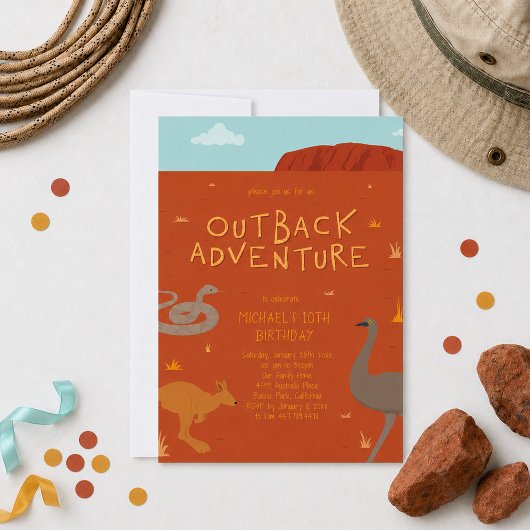 Outback Avonturen Verjaardag Kaart