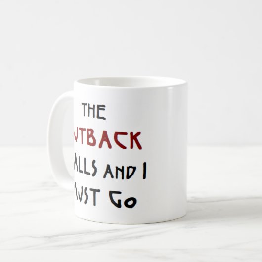 outback call - mok koffie (Voorkant links)