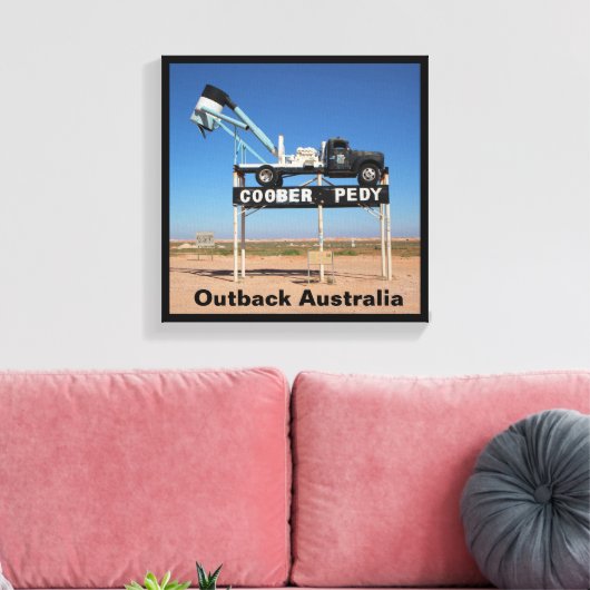 Outback Coober Pedy Gepersonaliseerd Souvenir Canvas Afdruk (Insitu (Woonkamer))