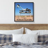 Outback Coober Pedy Gepersonaliseerd Souvenir Canvas Afdruk (Insitu (Slaapkamer))