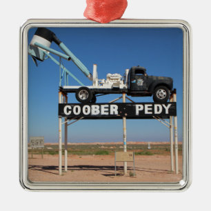 Outback Coober Pedy Gepersonaliseerd Souvenir Metalen Ornament