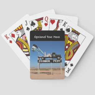 Outback Coober Pedy Gepersonaliseerd Souvenir Pokerkaarten